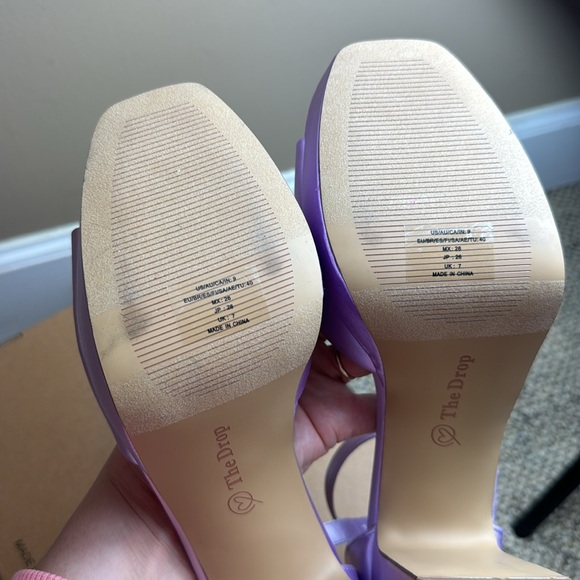The Drop Women's Hamalie Platform Sandal, Lavender Satin, Size 9 - Picture 4 of 16